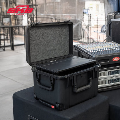 SKB iSeries 3U Shallow Fly Rack, Waterproof Polypropylene Hard Case, 9 Inch