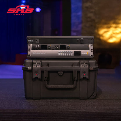 SKB iSeries 3U Shallow Fly Rack, Waterproof Polypropylene Hard Case, 9 Inch