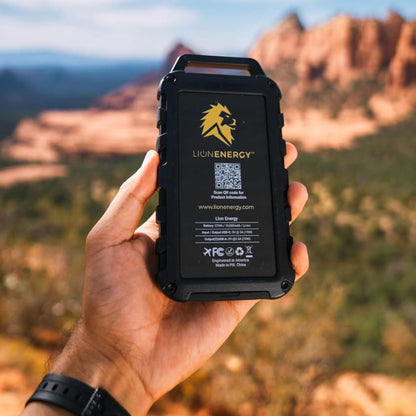 Lion Energy Lion Cub Portable Power Bank with Built-In 50 Lumens Floodlight