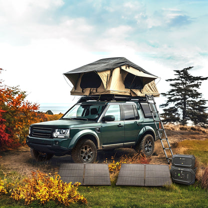 Lion Energy Safari Solar Power Generator, Multiple Outputs, 3,000 Watts, Black