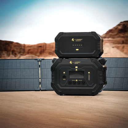 Lion Energy Safari Solar Power Generator, Multiple Outputs, 3,000 Watts, Black