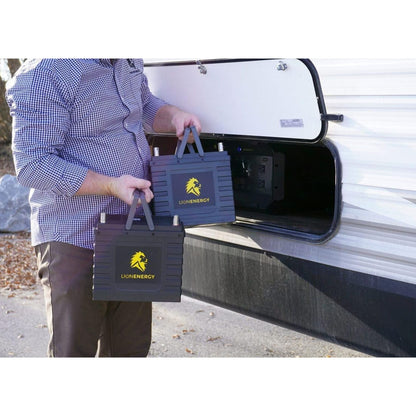 Lion Energy Lithium Rechargeable Deep Cycle Battery Bluetooth Heater UT1300BTHTR