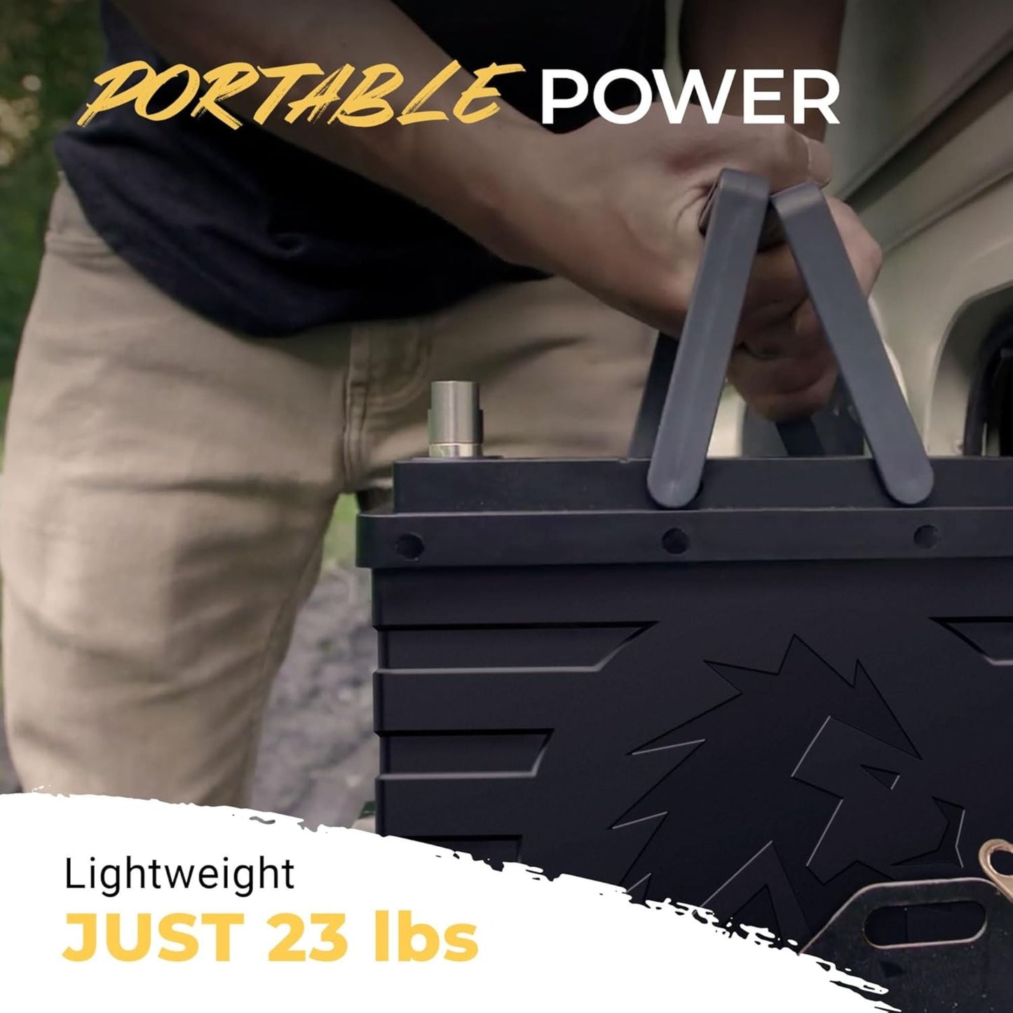 Lion Energy Lithium Rechargeable Deep Cycle Battery, Bluetooth, UT1300 BT, Black