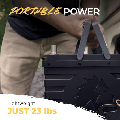 Lion Energy Lithium Rechargeable Deep Cycle Battery, Bluetooth, UT1300 BT, Black