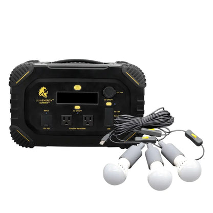 Lion Energy Summit Portable Solar Generator Power Station, 665 Wh, 530W Inverter