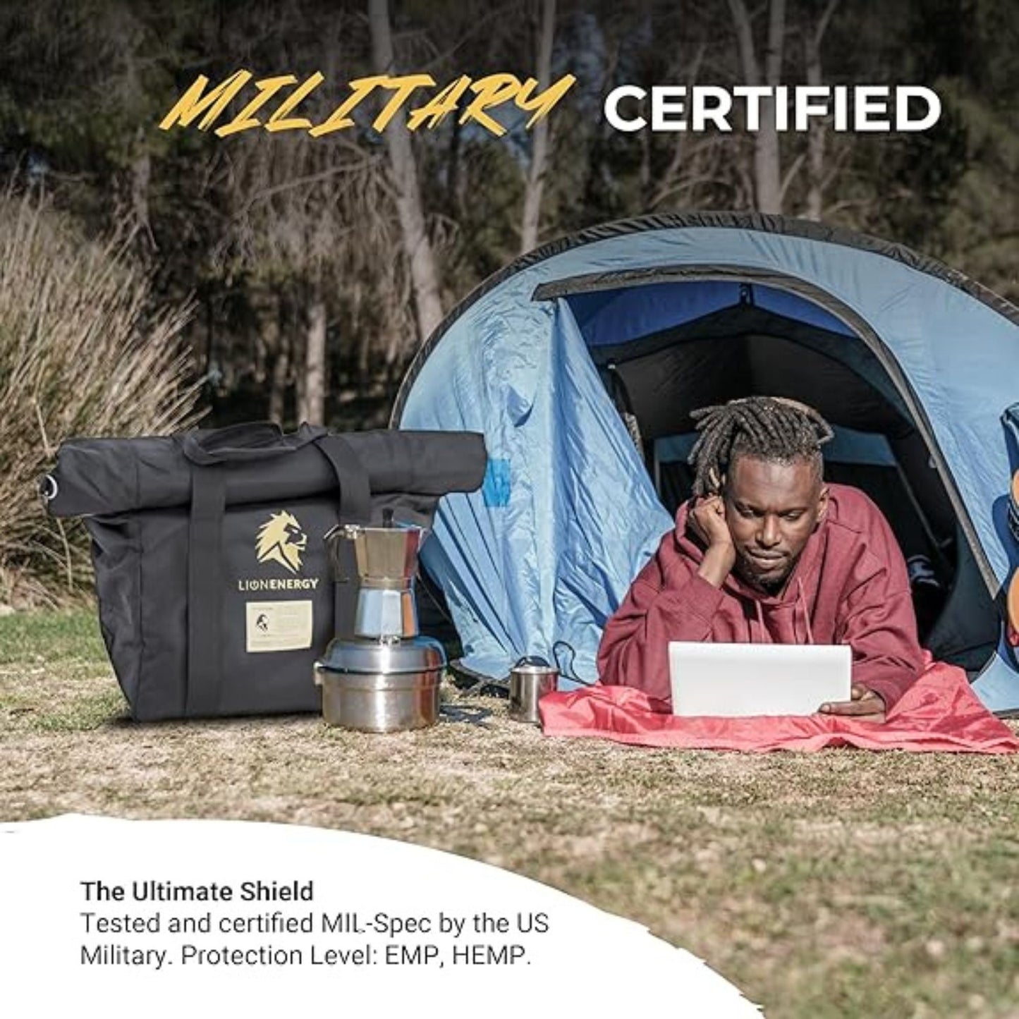 Lion Energy EMP Bag, Tactical Carry Pack for Generators & Electronics Protection