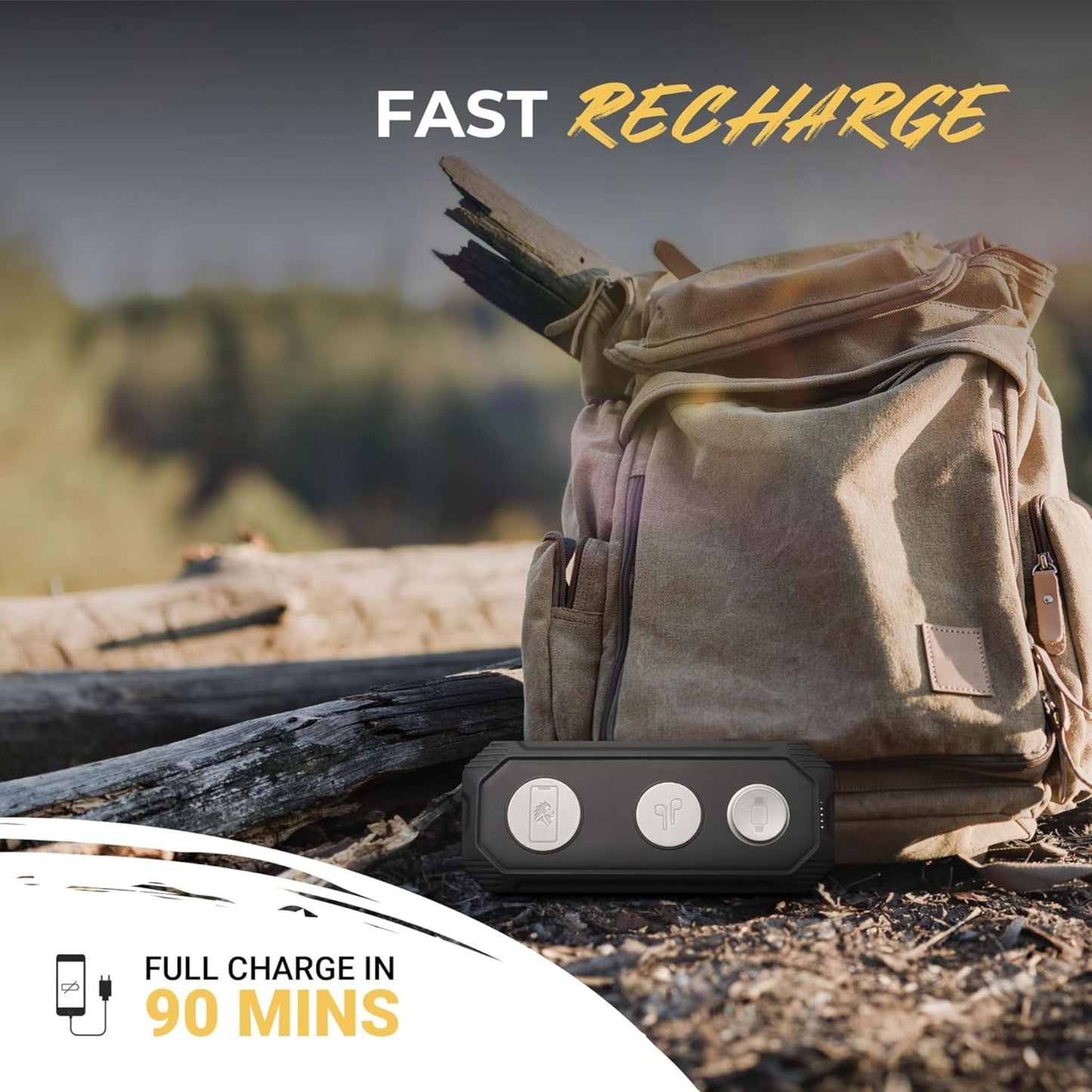 Lion Energy Eclipse 3-in-1 Wireless & USB Charger for Phone, Ear Buds & Watch