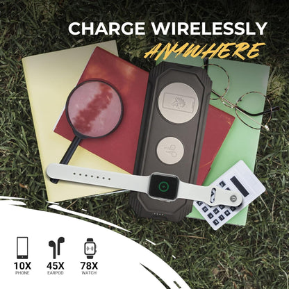 Lion Energy Eclipse 3-in-1 Wireless & USB Charger for Phone, Ear Buds & Watch