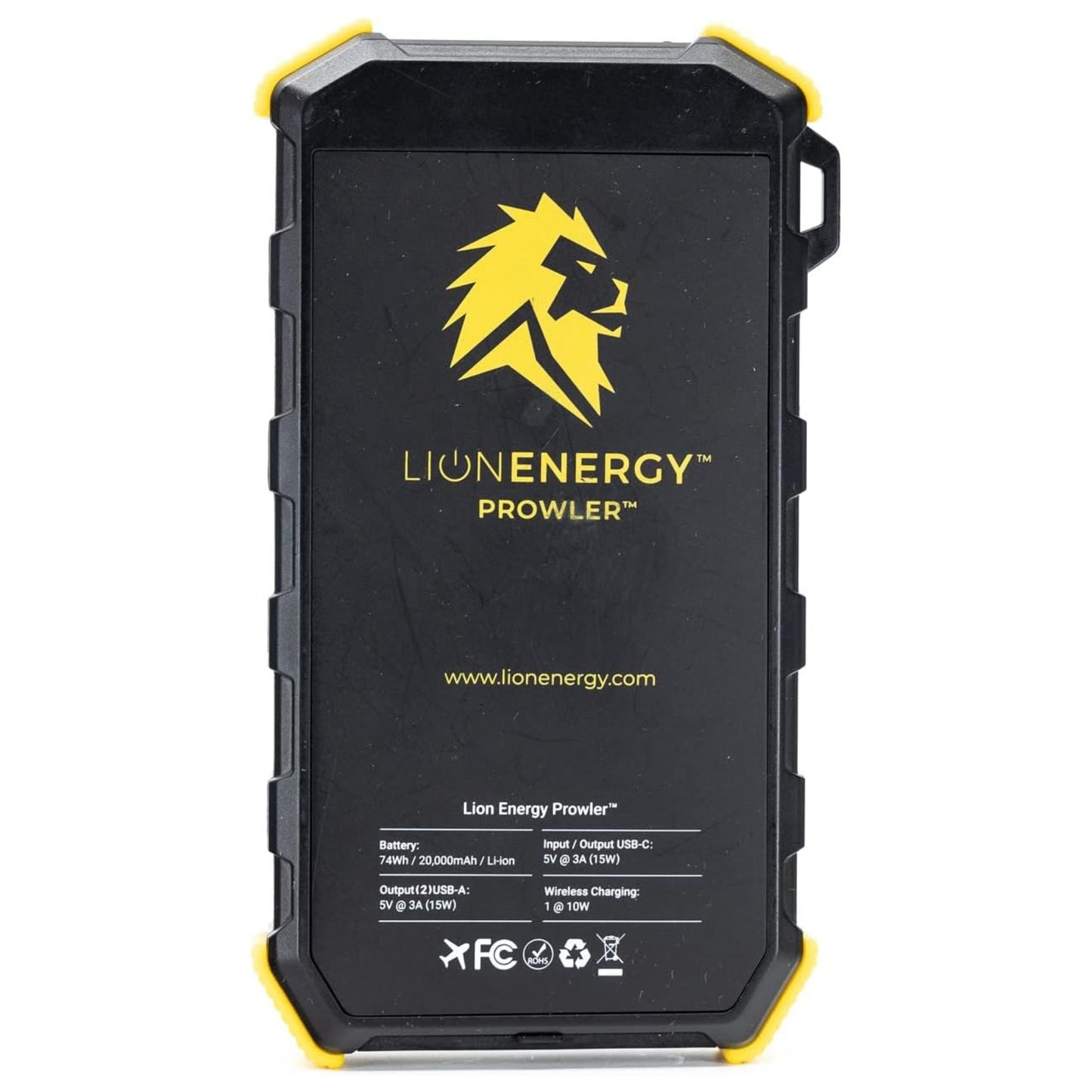 Lion Energy Prowler Power Bank, Portable Wireless Phone Charger with Flashlight