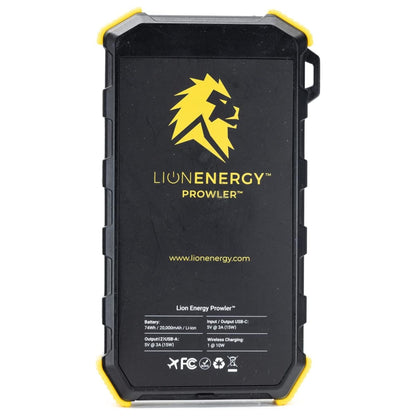 Lion Energy Prowler Power Bank, Portable Wireless Phone Charger with Flashlight
