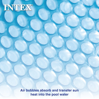 Intex 12 Ft Round Easy Set and Metal Frame Swimming Pool Solar Tarp, Cover Only