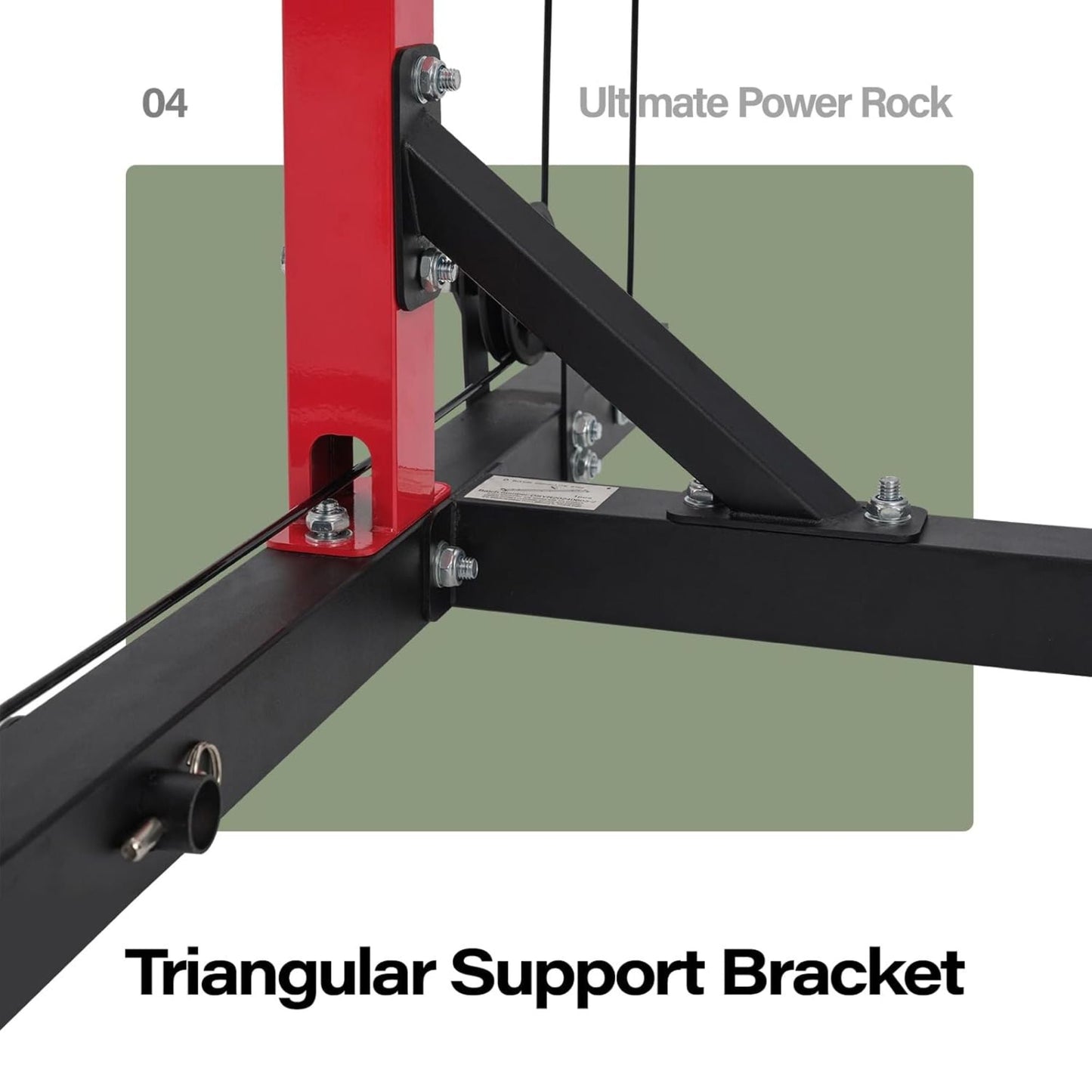 Major Fitness Drone 1 Power Cage, Multi-Function Strength Training Rack, Red
