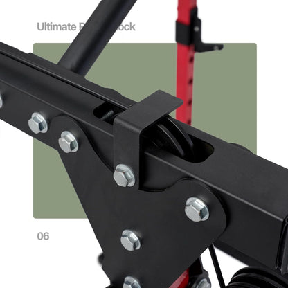 Major Fitness Drone 1 Power Cage, Multi-Function Strength Training Rack, Red