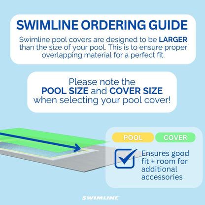 Swimline Hydrotools Super Guard Winter Cover for 30 x 50 Ft Above Ground Pools