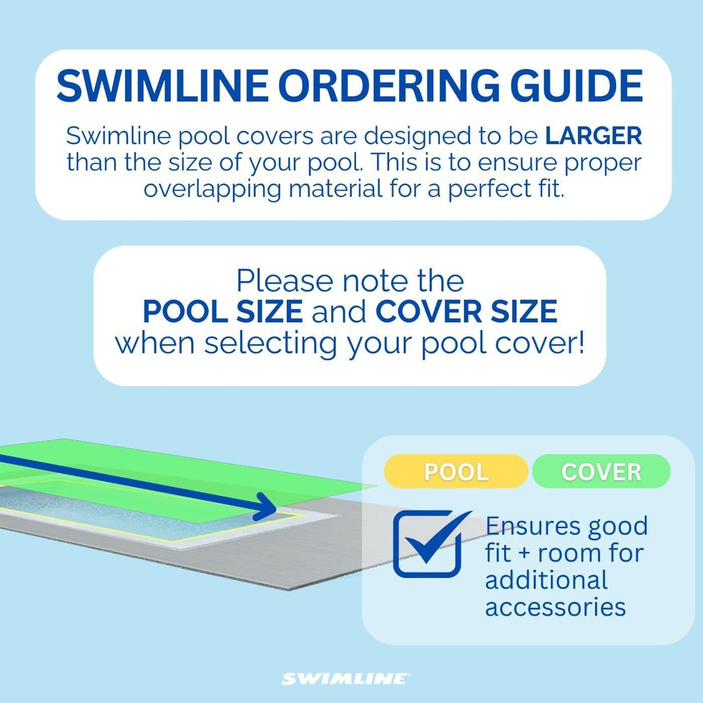 Swimline Hydrotools Silver King Winter Pool Cover for 12 x 24 Ft Inground Pools
