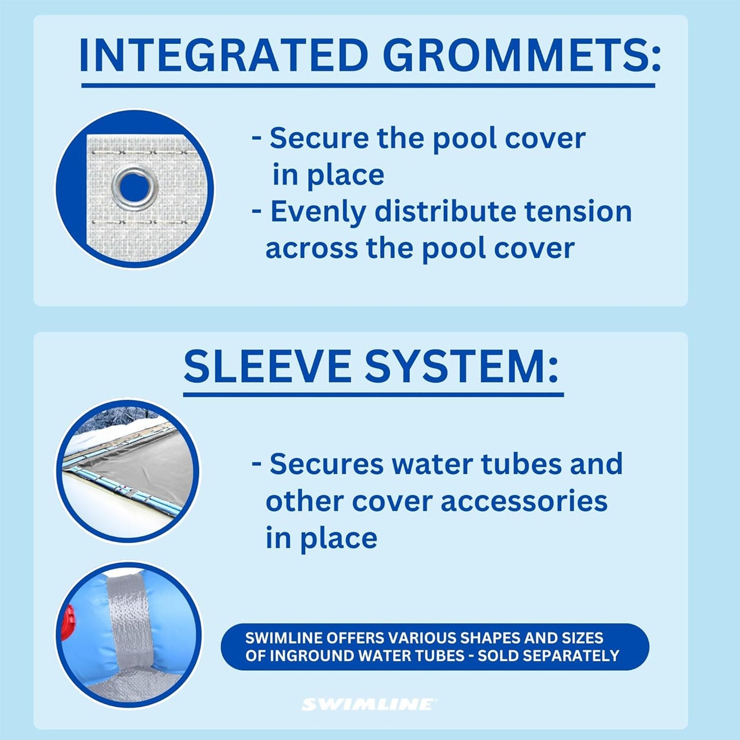 Swimline Hydrotools Silver King Winter Pool Cover for 16 x 32 Ft Inground Pools