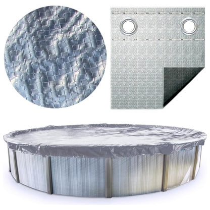Swimline Hydrotools Silver King Winter Cover for 16x32 Ft Above Ground Pools