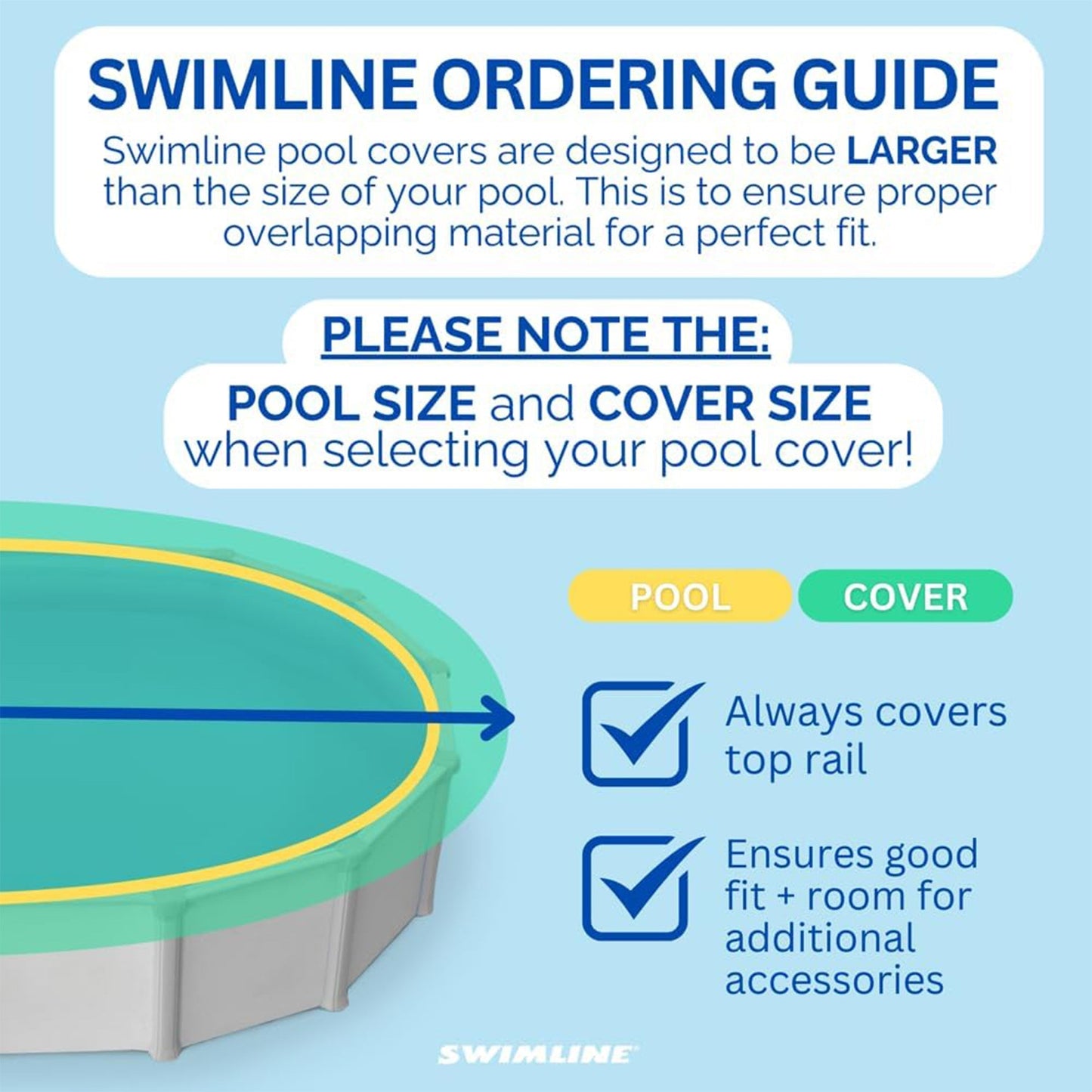 Swimline Hydrotools Silver King Winter Cover for 24 Ft Above Ground Round Pools