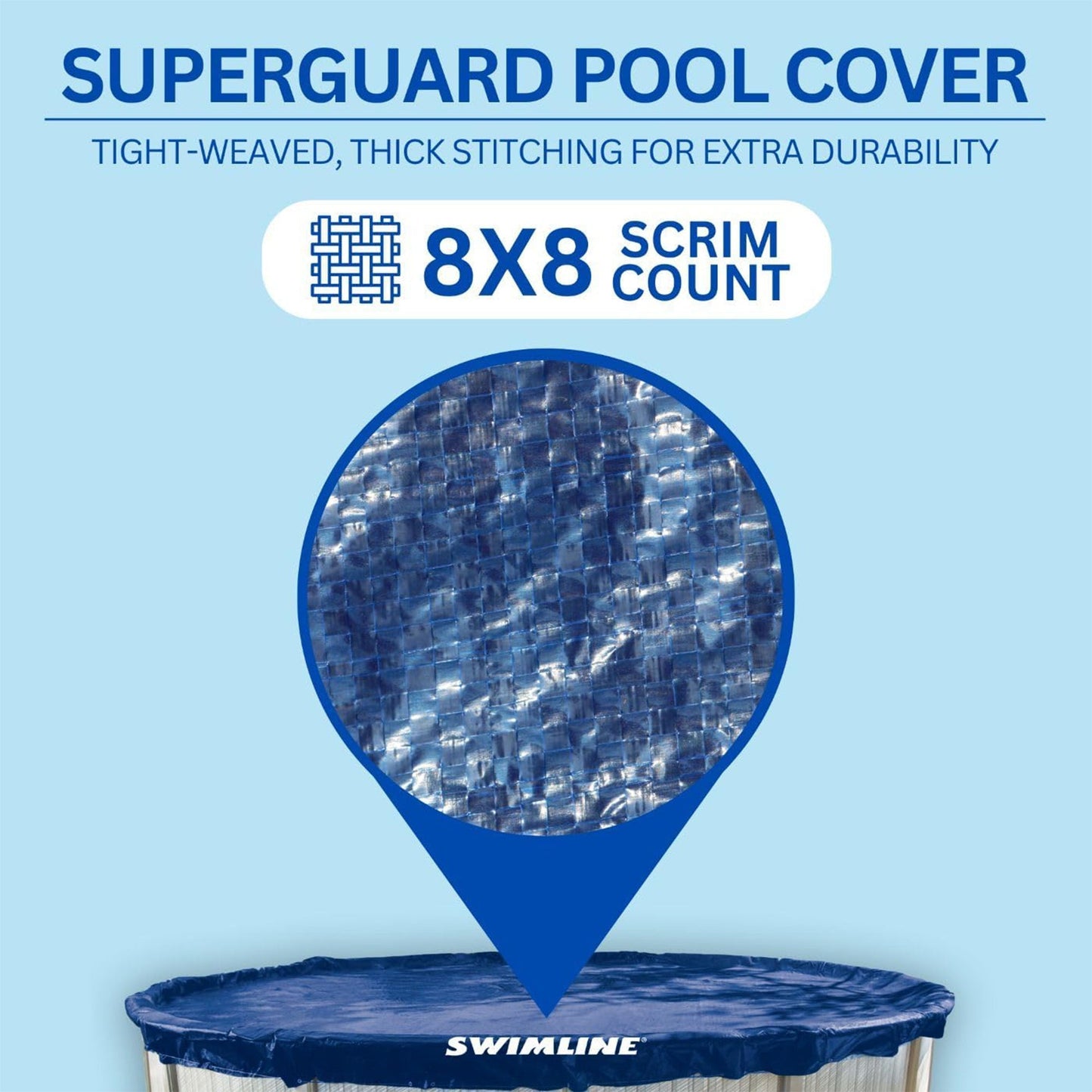 Swimline Hydrotools Supreme Guard Winter Cover for 12' Above Ground Round Pools