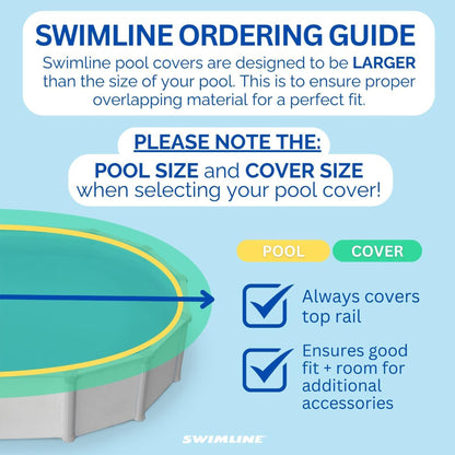 Swimline Hydrotools Supreme Guard Winter Cover for 21' Above Ground Round Pools