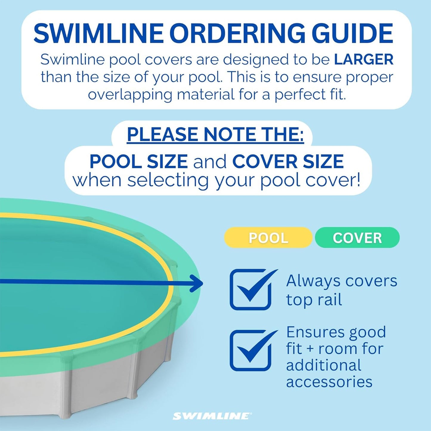 Swimline Hydrotools Supreme Guard Winter Cover for 24' Above Ground Round Pools