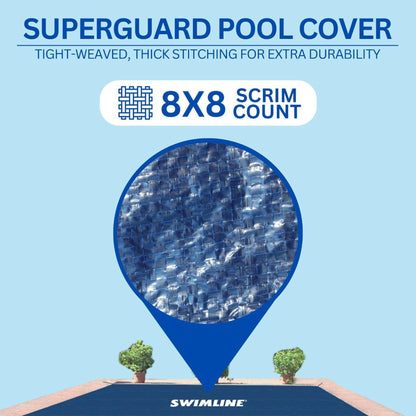 Swimline Hydrotools Super Guard Winter Cover for 12x24' Above Ground Oval Pools