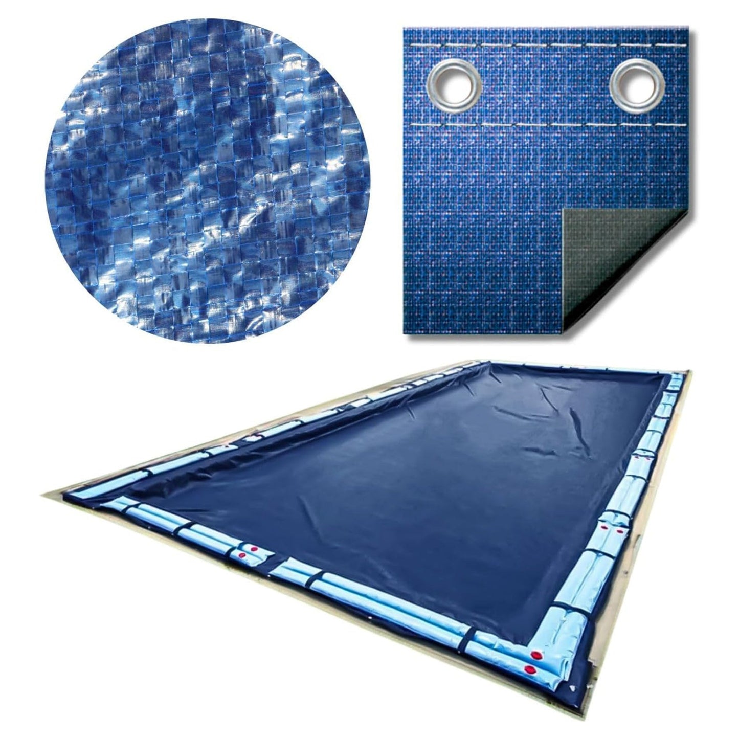 Swimline Hydrotools 25x50' Super Guard Winter Pool Cover, Inground Pools 20X45', Blue