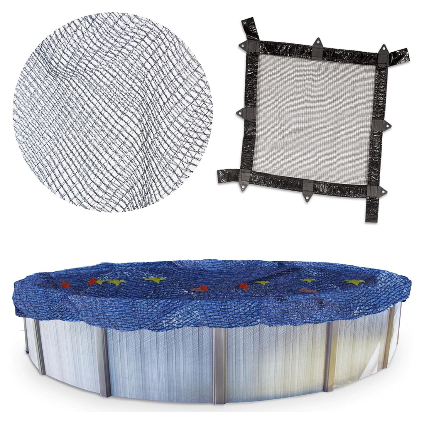 Swimline Hydrotools Leaf Net Winter Pool Cover for 16x32 Ft Above Ground Pools