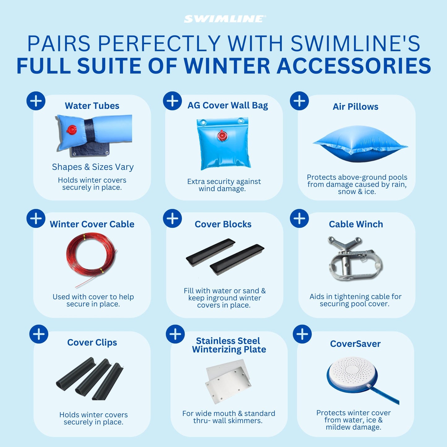 Swimline Hydrotools Leaf Net Winter Pool Cover for 21x43 Ft Above Ground Pools