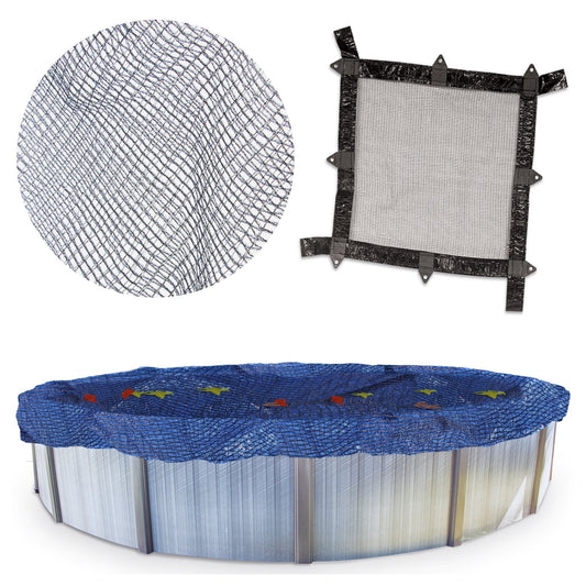Swimline Hydrotools Leaf Net Winter Pool Cover for 21x43 Ft Above Ground Pools