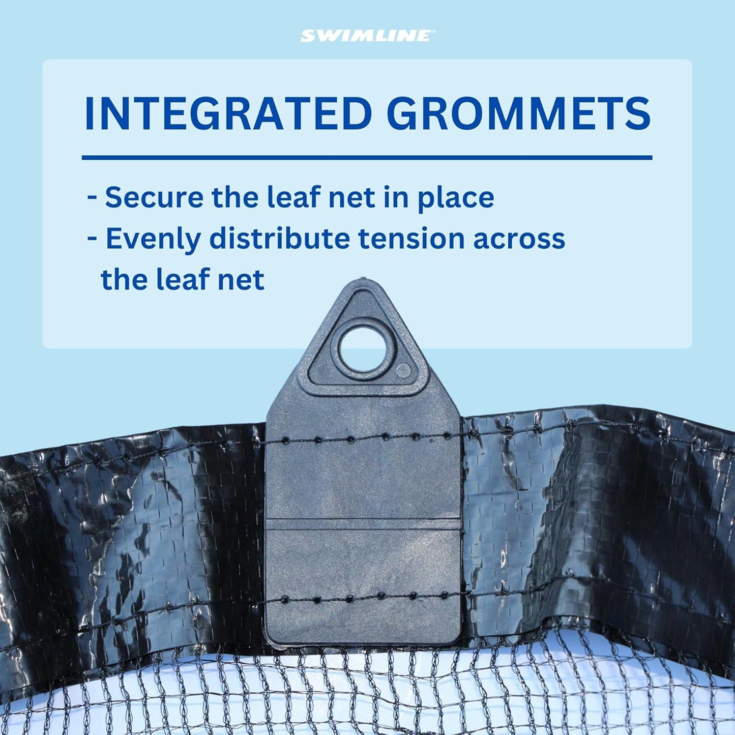 Swimline Hydrotools Winter Leaf Net, Cover for Above Ground Pool, 20x28’, Black