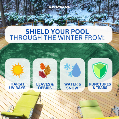 Swimline Hydrotools Supreme Guard Winter Cover for 15' Above Ground Round Pools
