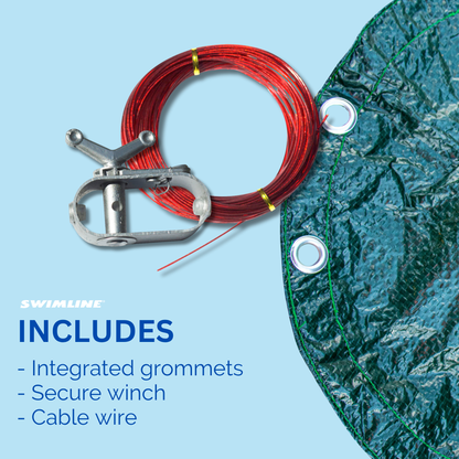 Swimline Hydrotools Supreme Guard Winter Cover for 15' Above Ground Round Pools