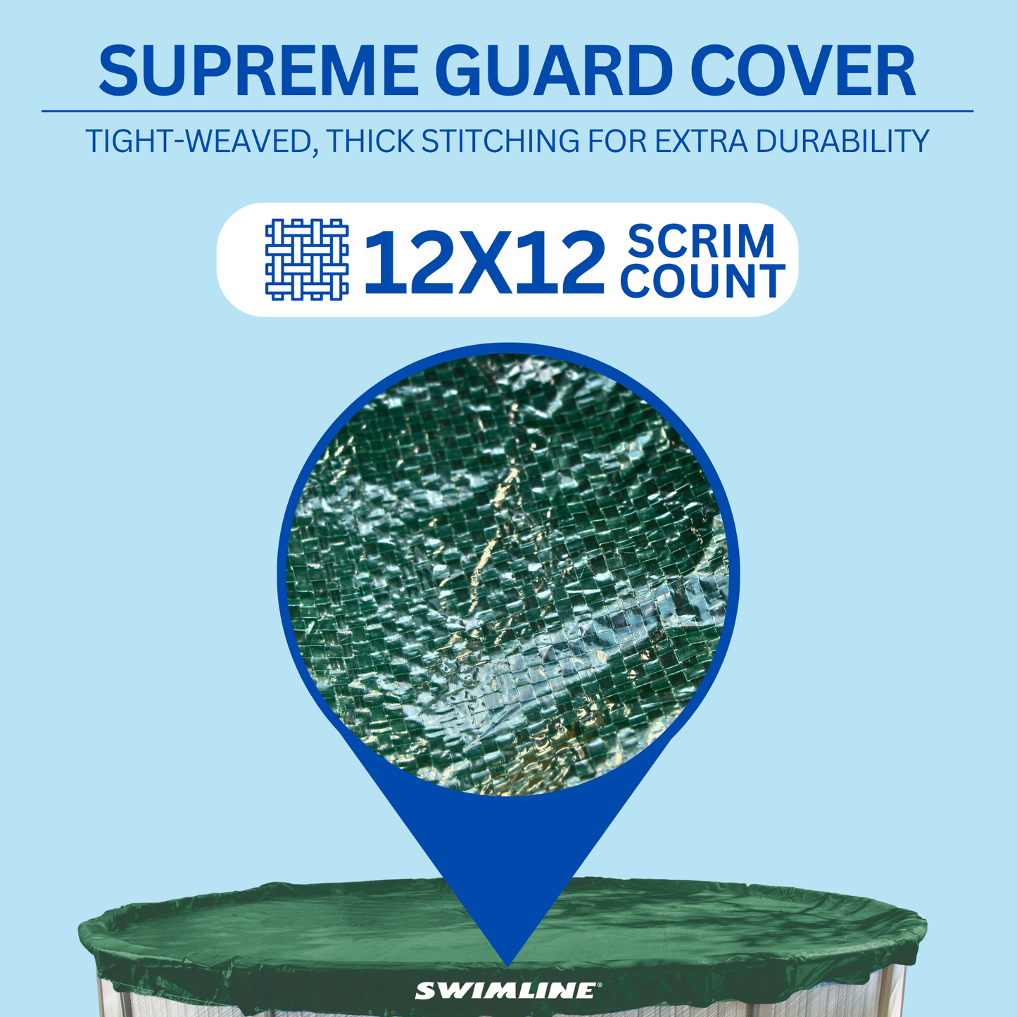 Swimline Hydrotools Supreme Guard Winter Cover for 15' Above Ground Round Pools