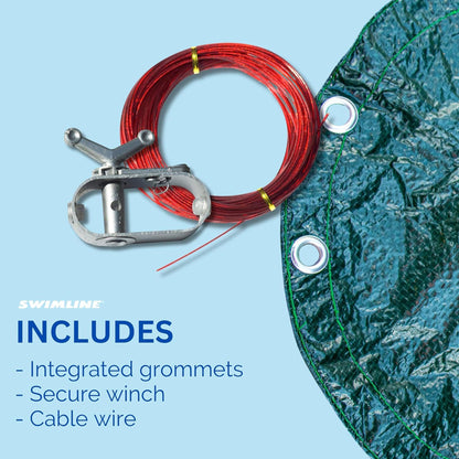 Swimline Hydrotools Supreme Guard Winter Cover for 21' Above Ground Round Pools