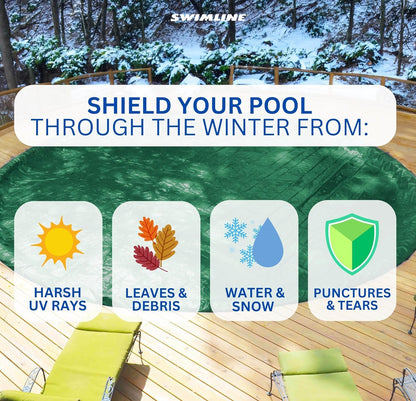Swimline Hydrotools Supreme Guard Winter Cover for 33' Above Ground Round Pools