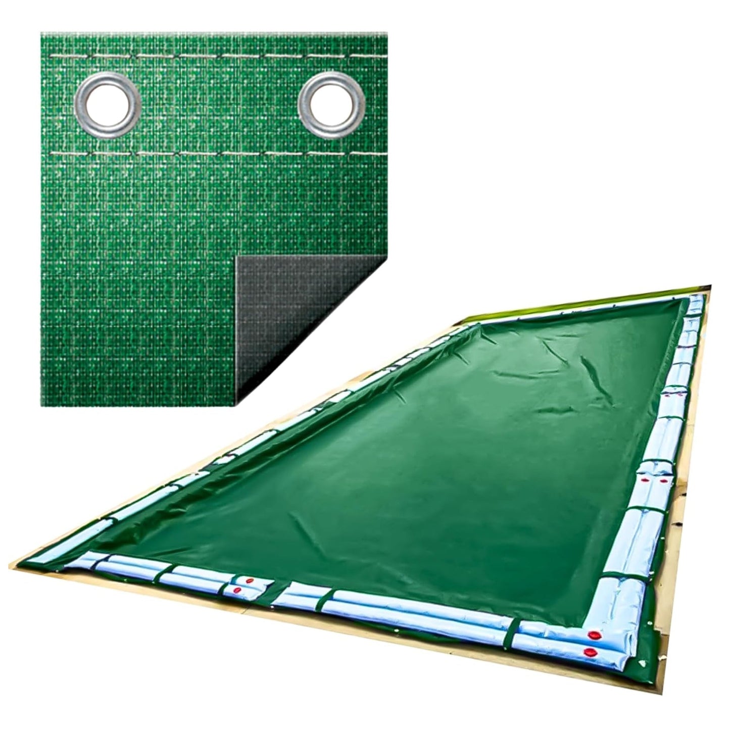 Swimline Hydrotools Supreme Guard Winter Pool Cover for 12x20 Ft Inground Pools