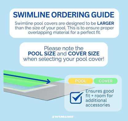 Swimline Hydrotools Supreme Guard Winter Pool Cover for 20x36 Ft Inground Pools