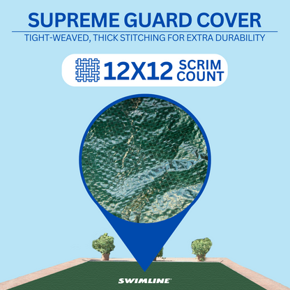 Swimline Hydrotools Supreme Guard Winter Pool Cover for 30x50 Ft Inground Pools
