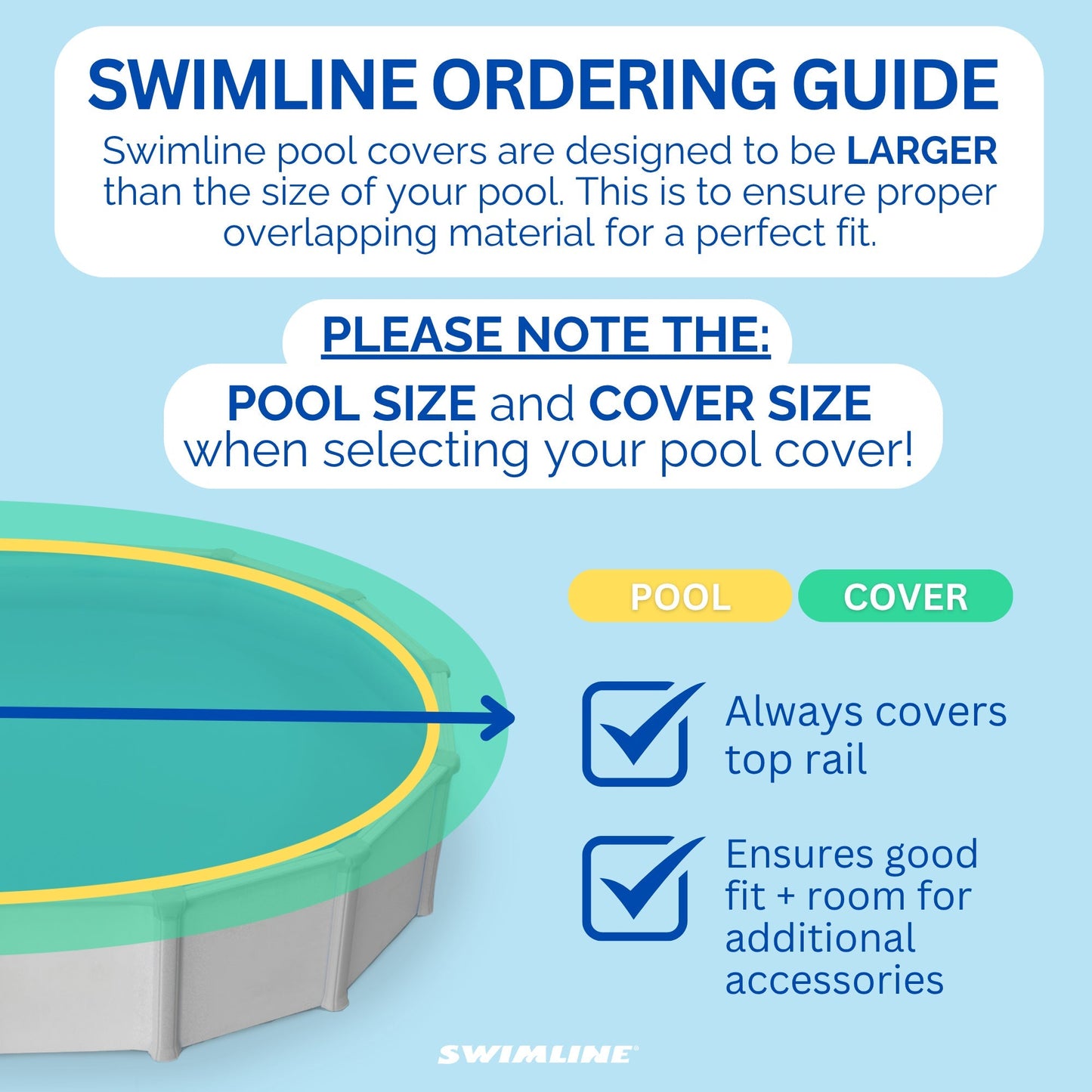 Swimline Hydrotools Silver King Winter Cover for 12x28 Ft Above Ground Pools