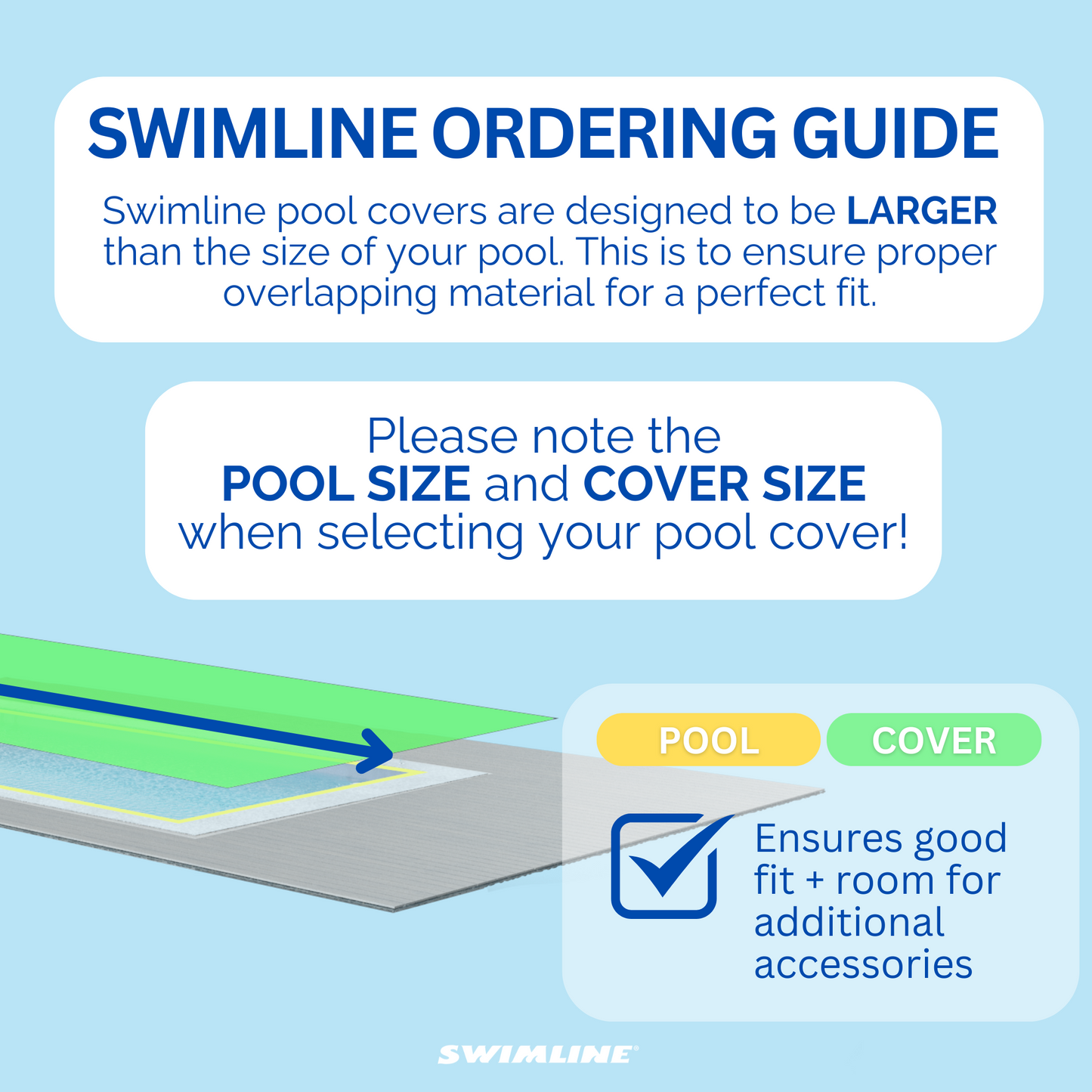 Swimline Hydrotools Ripstopper Winter Pool Cover for 20 x 45 Ft Inground Pools
