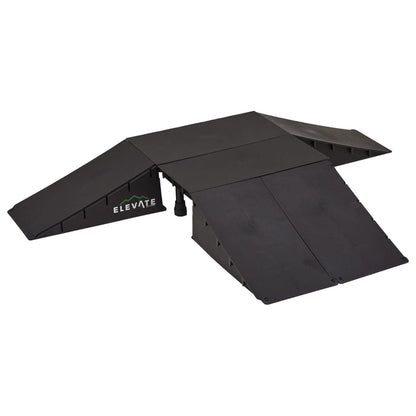 Elevate Outdoor Mini Skateboard Ramp 10-Piece Set with EZ-Link Setup, Orange