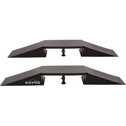 Elevate Outdoor Jumbo Skateboard Ramp 9-Piece Set with EZ-Link Setup, Orange