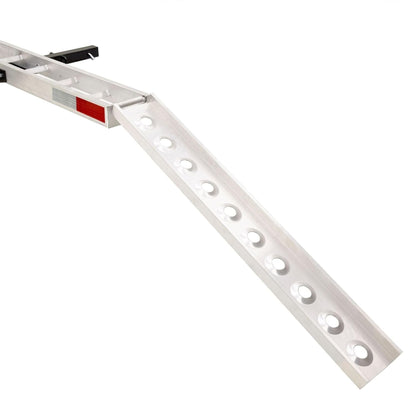 Black Widow Dirt Bike Carrier with Wheel Chock and 400 Pound Capacity, Silver - Find Fresh Goods