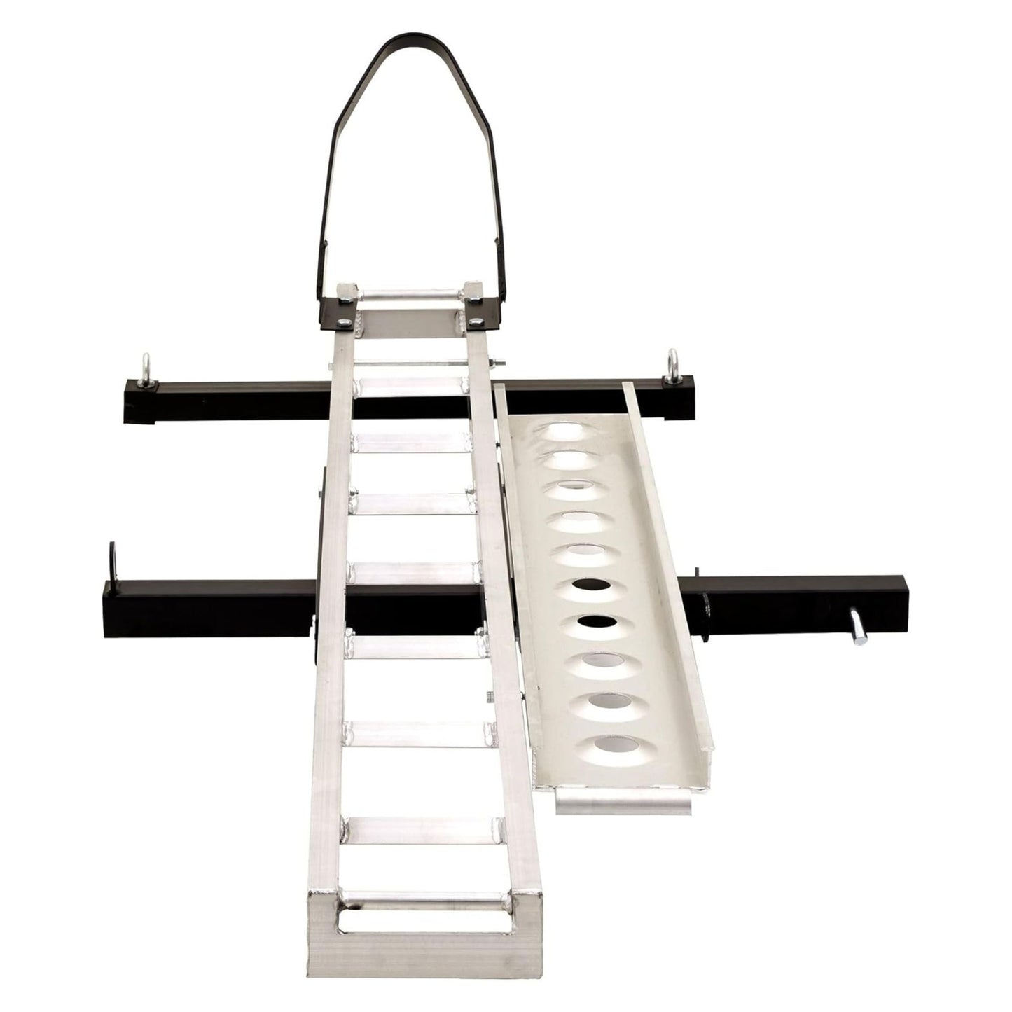 Black Widow Dirt Bike Carrier with Wheel Chock and 400 Pound Capacity, Silver - Find Fresh Goods