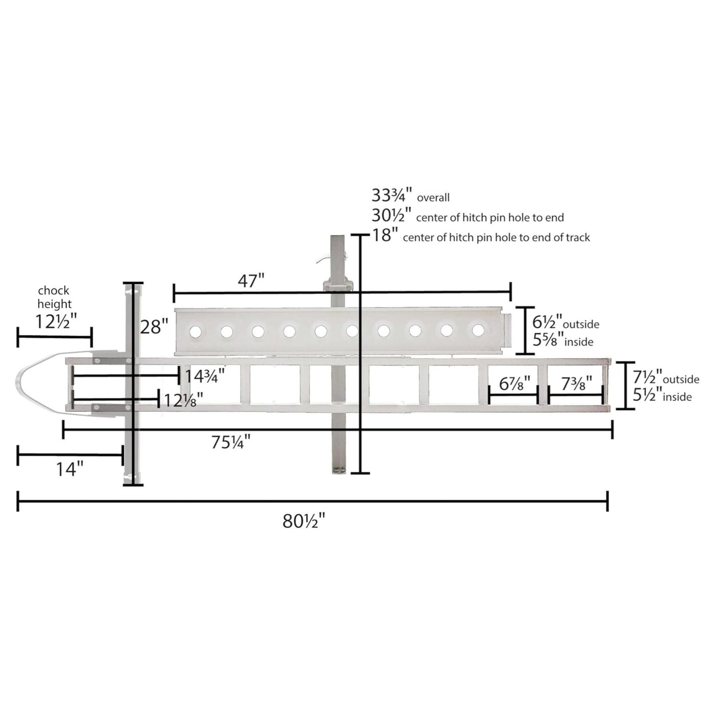 Black Widow Dirt Bike Carrier with Wheel Chock and 400 Pound Capacity, Silver - Find Fresh Goods
