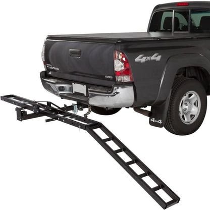 Black Widow Motorcycle Bike Carrier with Ramp for 2" Hitch, 500 Pound Capacity - Find Fresh Goods
