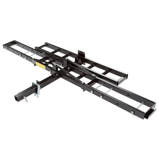 Black Widow Motorcycle Bike Carrier with Ramp for 2" Hitch, 500 Pound Capacity - Find Fresh Goods