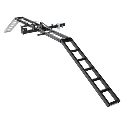 Black Widow Motorcycle Bike Carrier with Ramp for 2" Hitch, 500 Pound Capacity - Find Fresh Goods