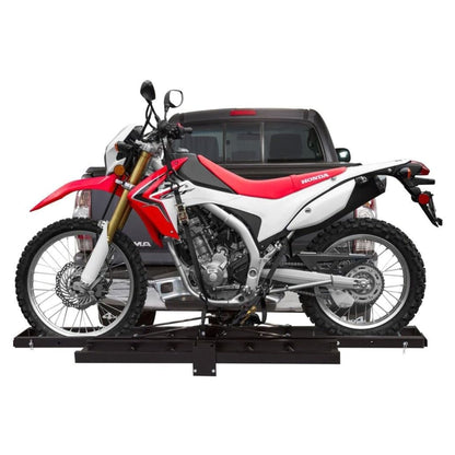 Black Widow Motorcycle Bike Carrier with Ramp for 2" Hitch, 500 Pound Capacity - Find Fresh Goods